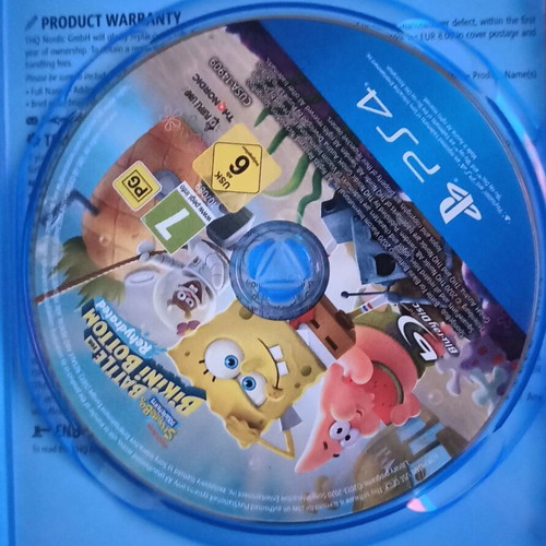 Spongebob SquarePants Battle for Bikini Bottom PS4 game