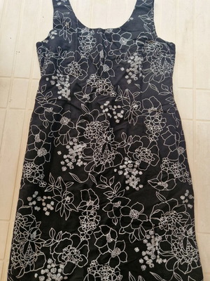 Midi dress black size XL like new with lining and back zipper