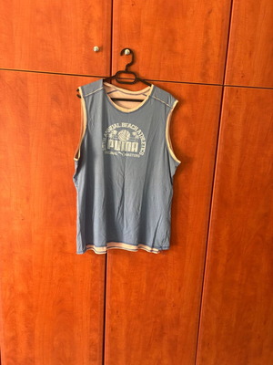 Puma Original Masters sleeveless shirt used, blue, vintage
