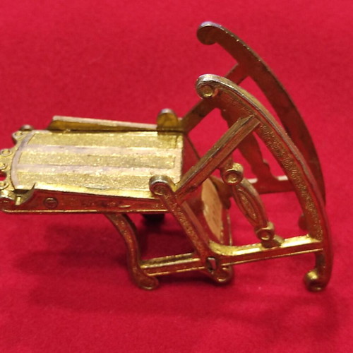 Gold-plated metal souvenir from 1960s London airport, like new