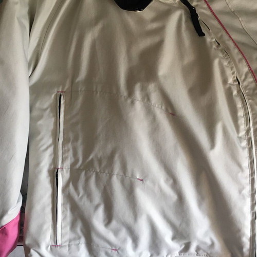 Puma sports jacket used, size S, beige with pink details