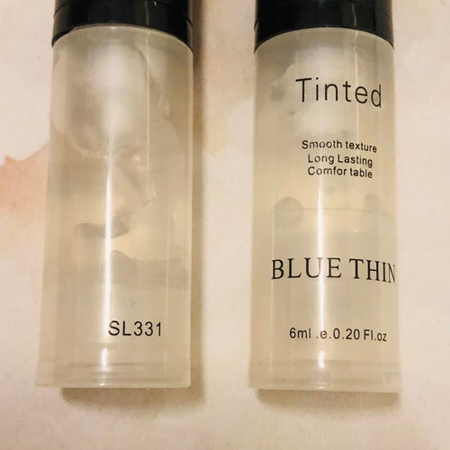 Set of 2 Blue Thin Tinted Face Primers used, 6 ml each