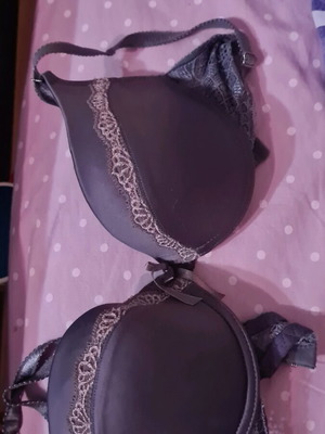 Bra 70 75B satin like new, gray