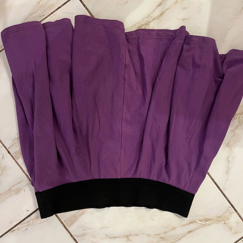 Mini flared skirt with elastic waist purple size S used