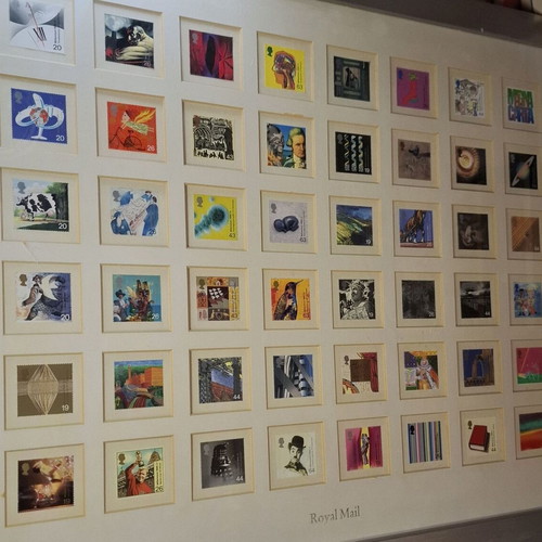 Framed Royal Mail Millennium Edition stamp collection like new