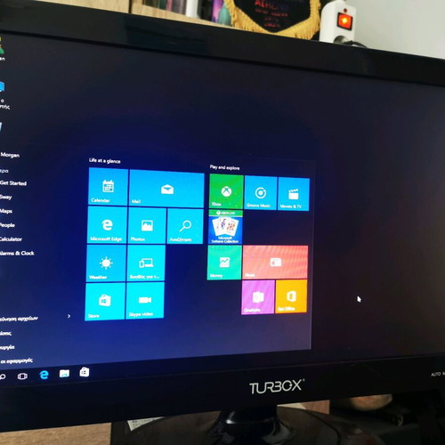Complete PC set Windows 10 used with 4GB RAM and Turbo X 19.5" monitor