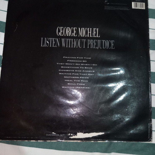 George Michael Listen Without Prejudice vinyl Greek edition 1990