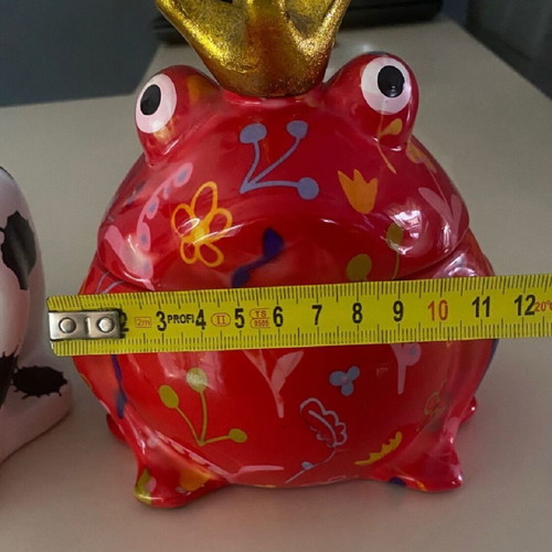 Decorative frog biscuit jar new