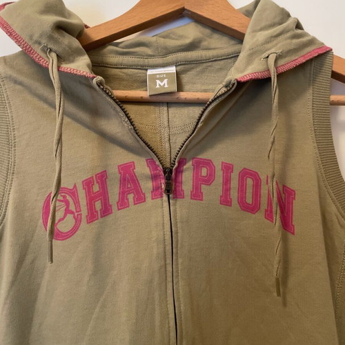 Champion sleeveless khaki dress with hood new