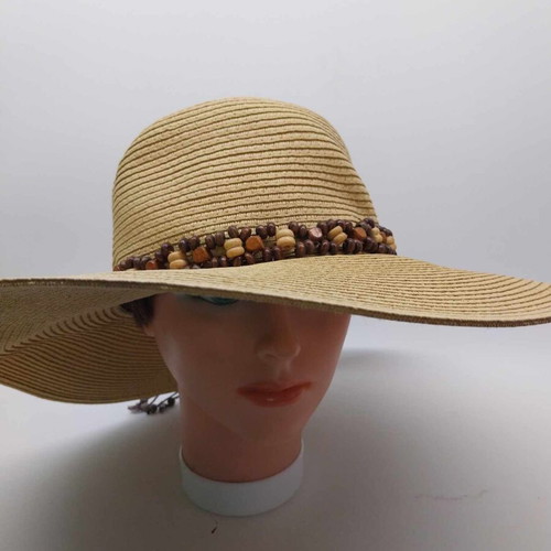 Women’s straw hat from Mexico like new, size M, beige