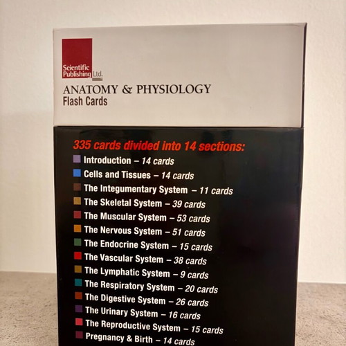 Anatomy & Physiology Flash Cards like new, Scientific Publishing