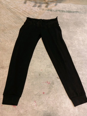 Maternity pants S used, black with cut section