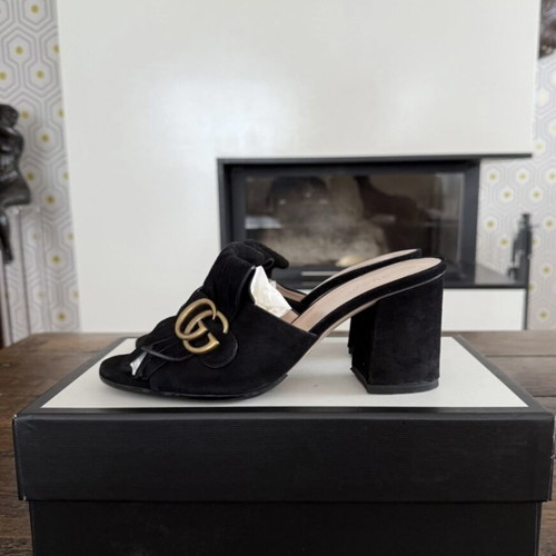 Gucci Marmont Mules No.38.5 new, black