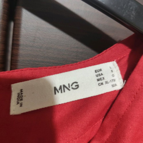 Mango women's dress red like new, size L