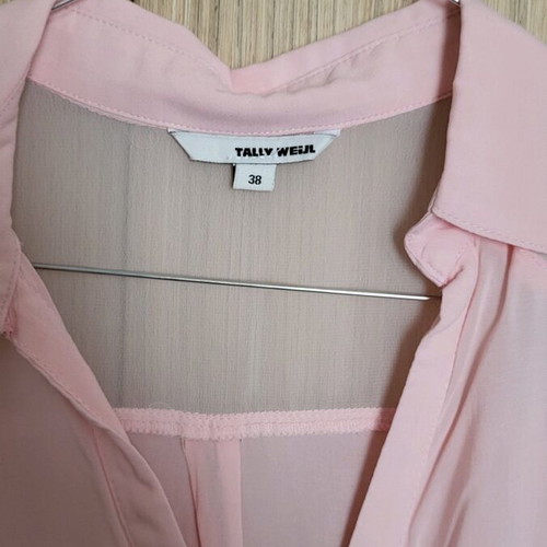 Women's shirt with transparency pink like new, size 38