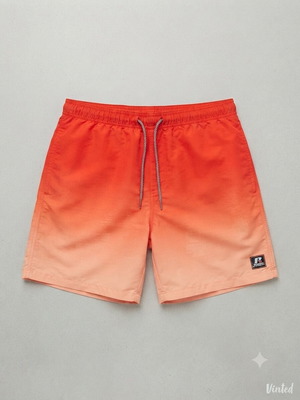 Russell Athletic Ombre men's swim shorts, orange, size XL