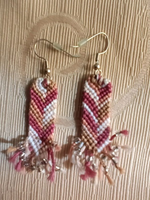 Handmade earrings used