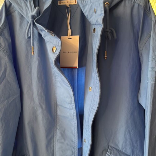 Tommy Hilfiger plus size 50 blue jacket new with drawstring and hood