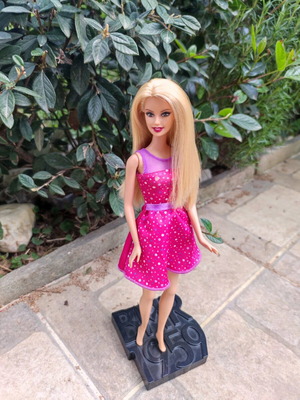 Barbie Blonde OOAK Free Style Repaint used with dress