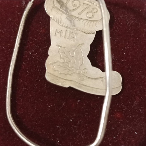 Silver keychain 925 used, 4.5×2.8 cm