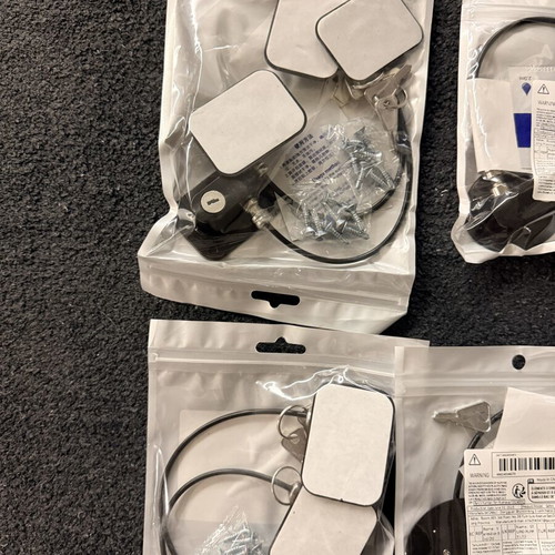 Security Locks with Cable and Key for Commercial Refrigerators Set of 16 new