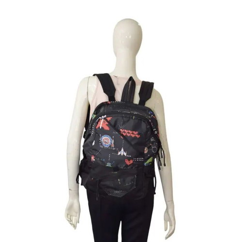 Valentino Garavani backpack used, Game print black multicolor