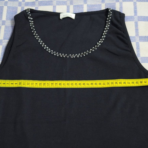 Hirsch sleeveless blouse like new, dark blue