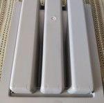 Plastic cutlery tray with three compartments