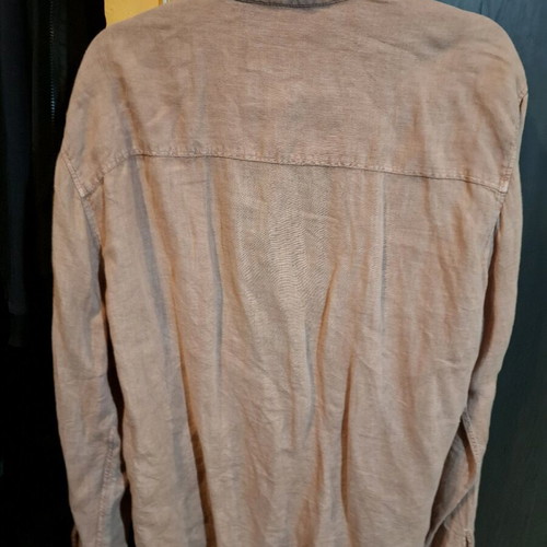 Pull & Bear light pink linen shirt like new