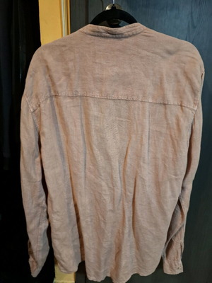 Pull & Bear light pink linen shirt like new