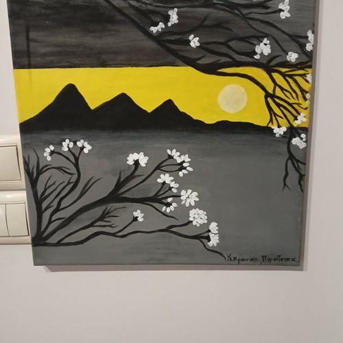 Handmade painting new, dimensions 40x40