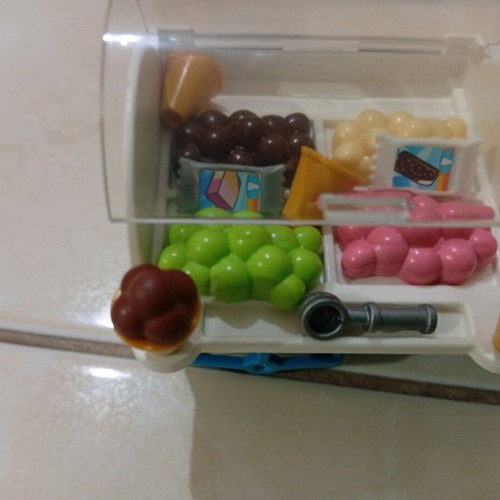 Playmobil Ice Cream Vendor with Bicycle set like new