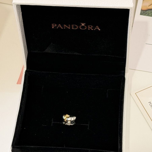 Pandora Ariel shell charm with diamond symbol