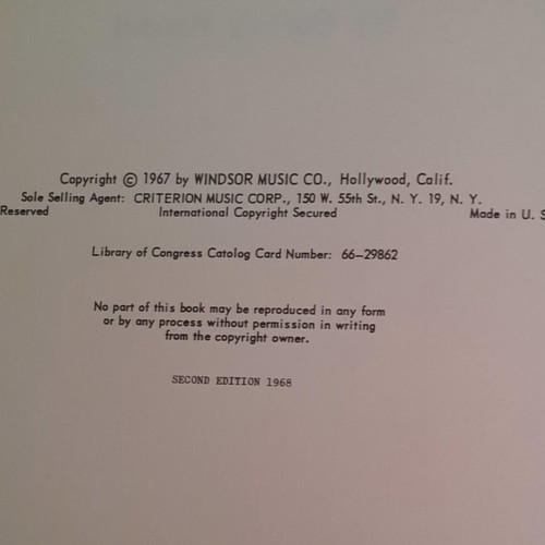 Old Music Book used, guitar lessons and instructions