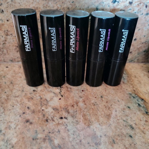 Farmasi matte lipstick used, pack of 5