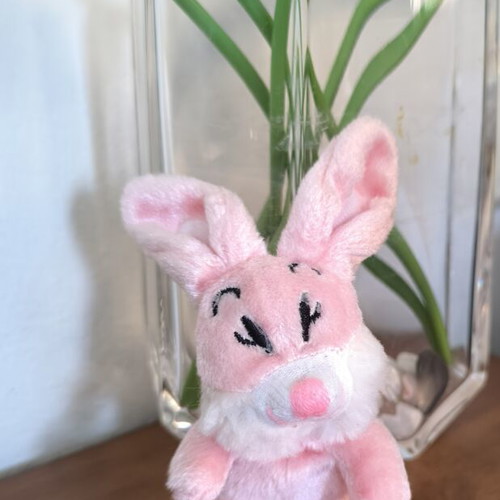 Plush Bunny Keychain like new
