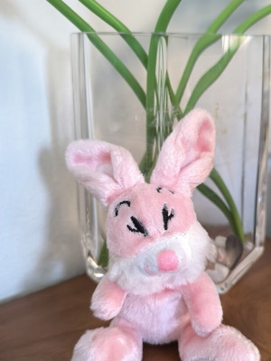 Plush Bunny Keychain like new