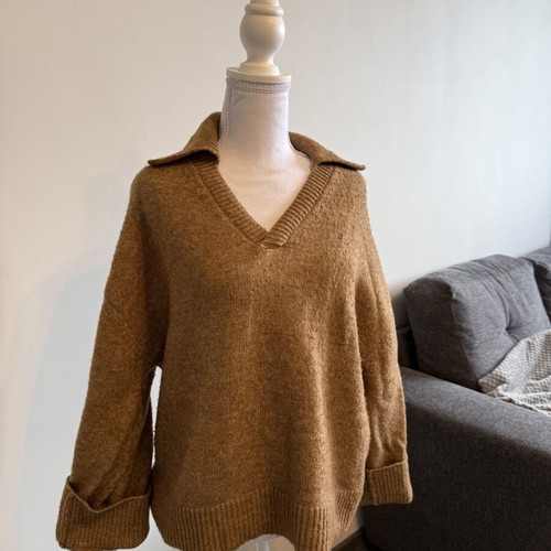 H&M Oversize Wool Sweater Womenswear used, orange, size S