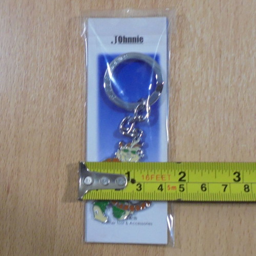 Johnnie metal cat keychain new, multicolored
