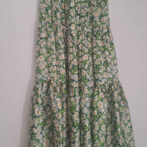 We Are satin skirt size large like new, multicolor green