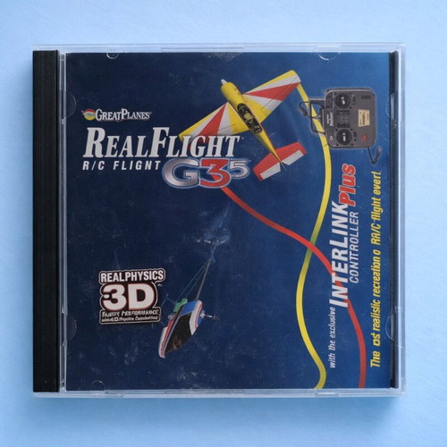 RealFlight G3.5 R/C Flight Simulator like new with InterLink Plus Futaba