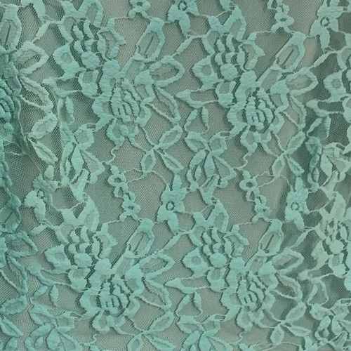 Enzzo turquoise dress with cotton lace bust, medium