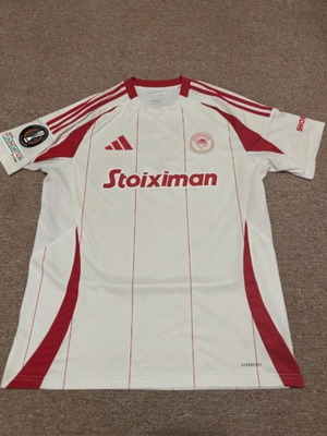 Olympiacos football jersey, authentic, size large