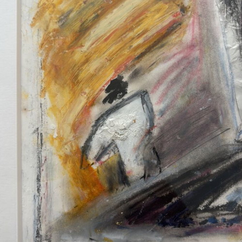 Erietta Vordoni Sans Titre No 5 painting new, 1988 Paris gallery