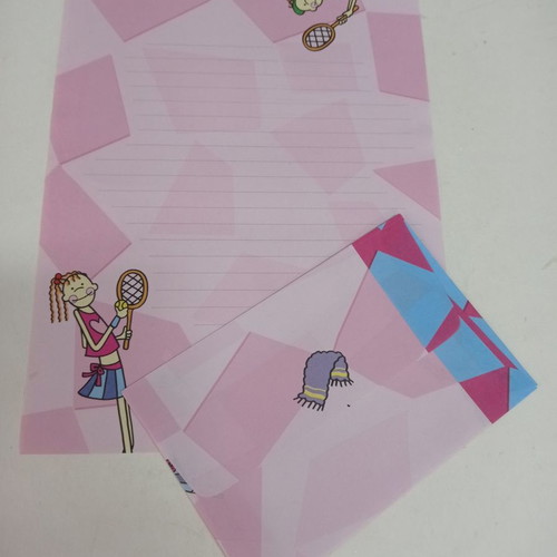Letter papers used, 5 different designs with RBB envelopes