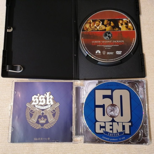 50 Cent Curtis DVD and CD like new, biography and action
