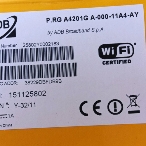ADB A4201G router new in very good condition
