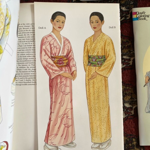 Paper dolls 5 books like new with Chinese and Japanese costumes