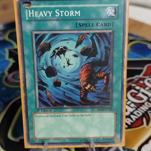 Heavy Storm 1st edition Yu-Gi-Oh! card