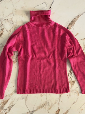 Children's turtleneck sweater pink like new, size L